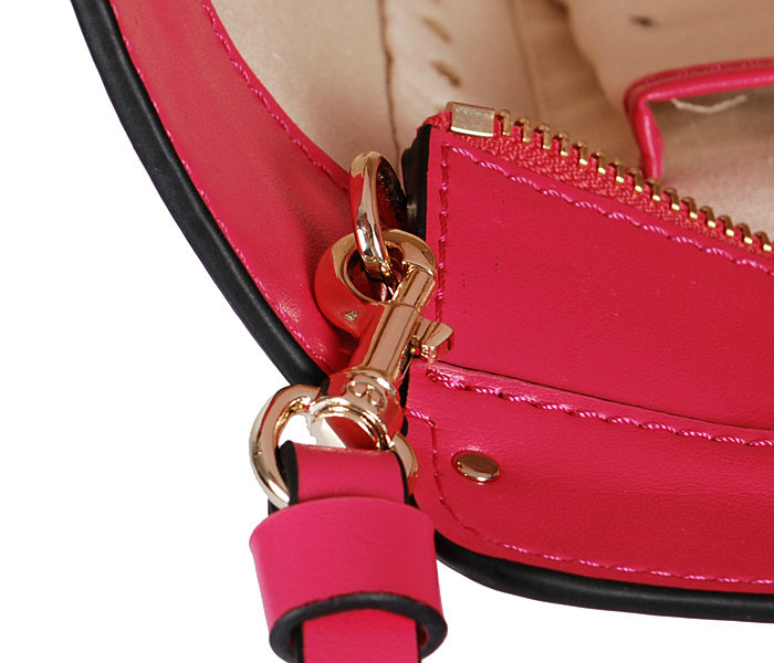 2014 Valentino Garavani Rockstud Double Handle Bag VG2501 rosered - Click Image to Close
